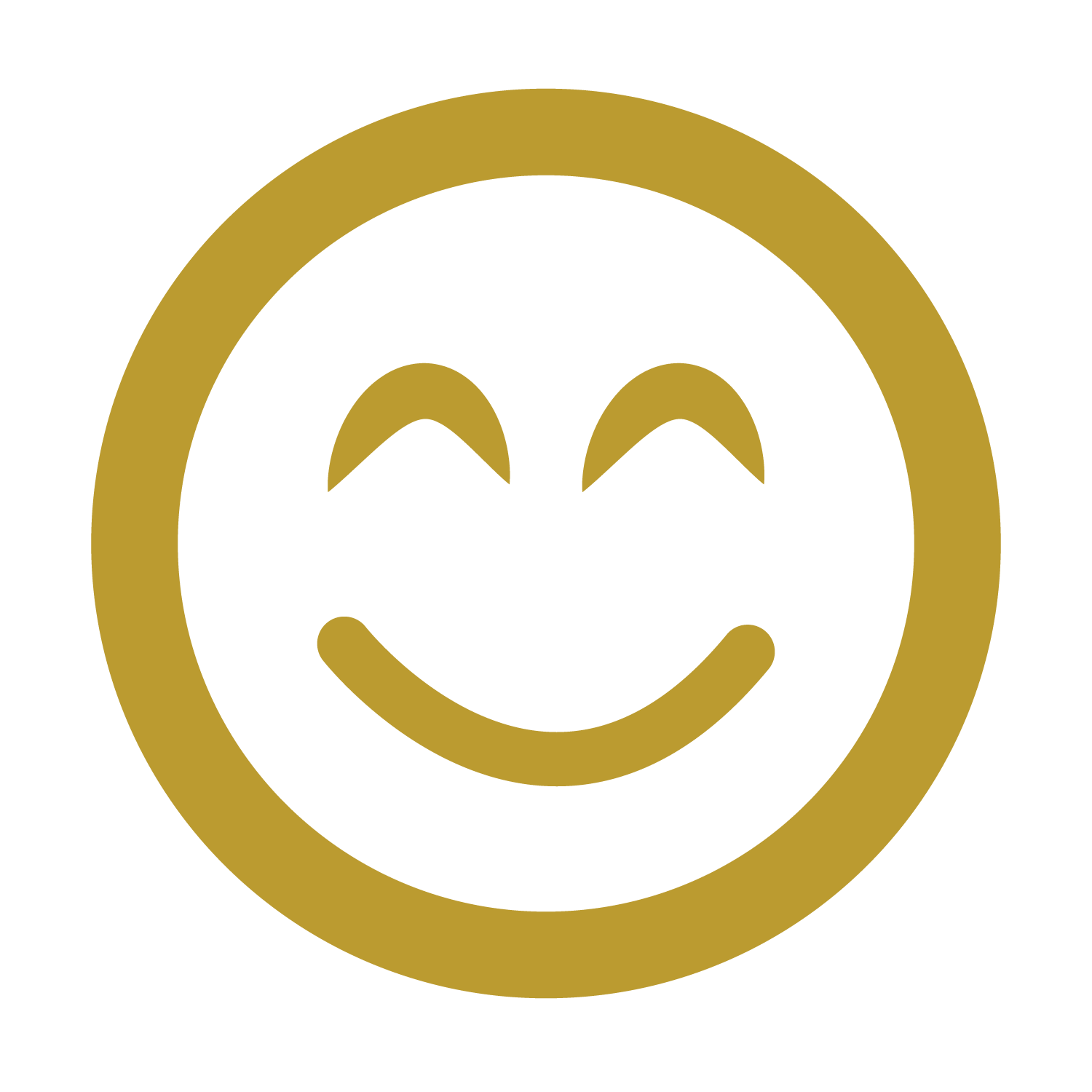 gold smiley face