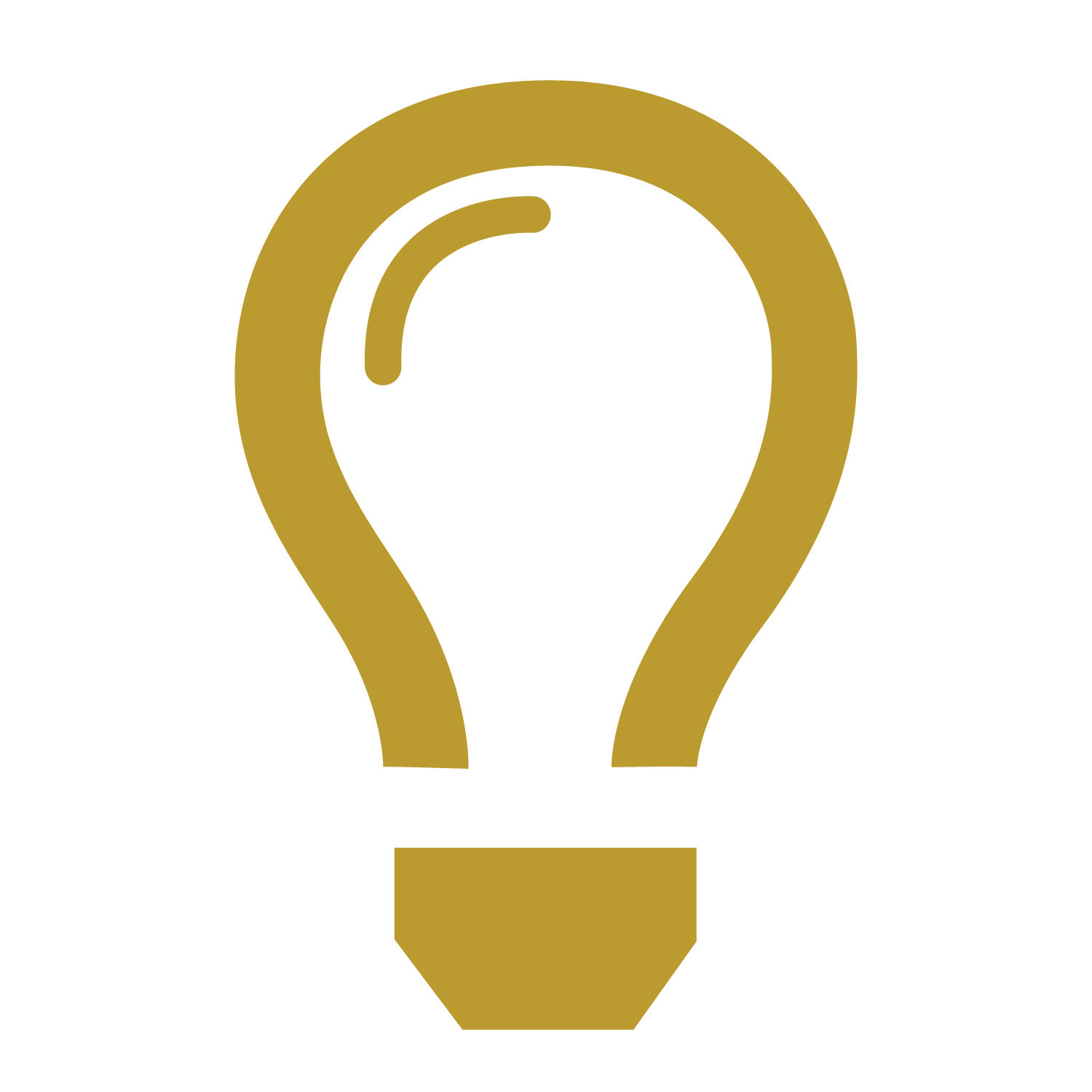 gold lightbulb